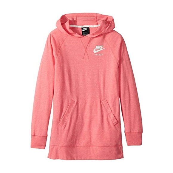 Nike Other - Nike Big Girl's Pink Vintage Pullover Hoodie Sz M